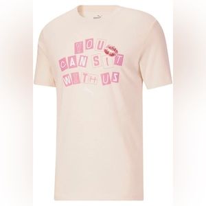 Puma Mean Girls Crew Neck Casual Short Sleeve Shirt